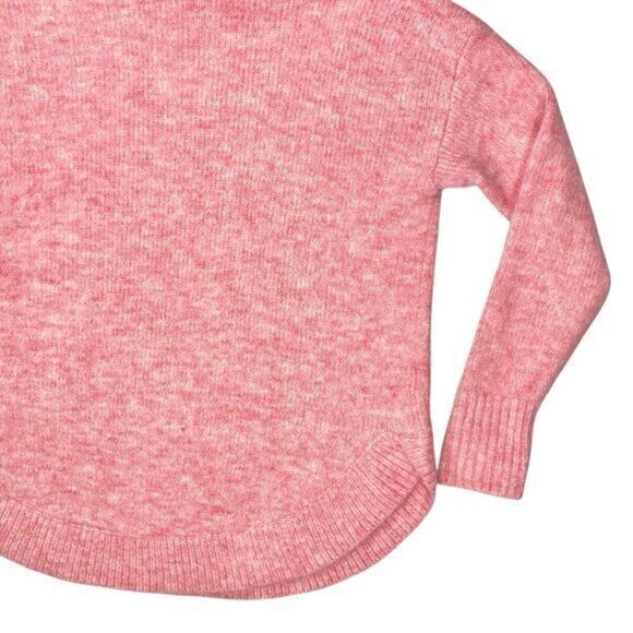 LOFT Cowl Neck Sweater Women S Pink Soft Oversize Minimalist Casual Pullover New - Picture 9 of 16